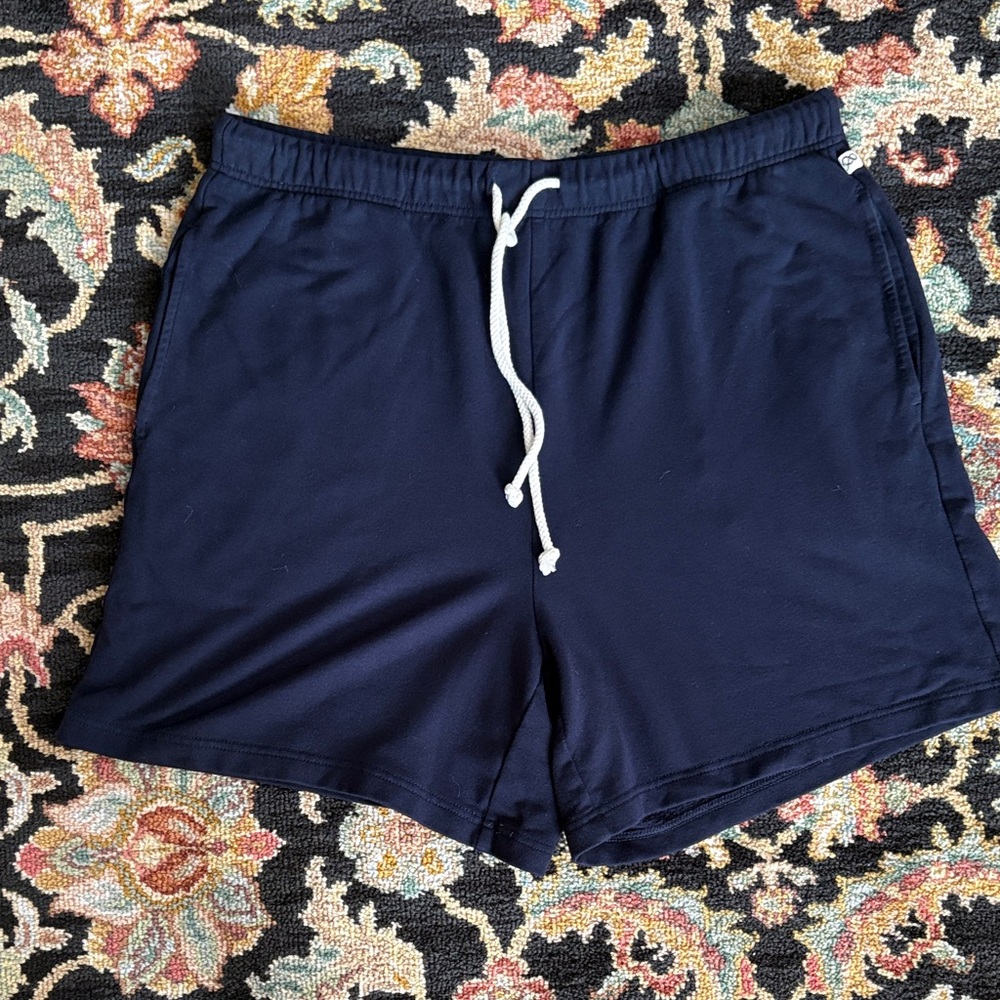 Lou & Grey Cozy Navy Lounge Shorts